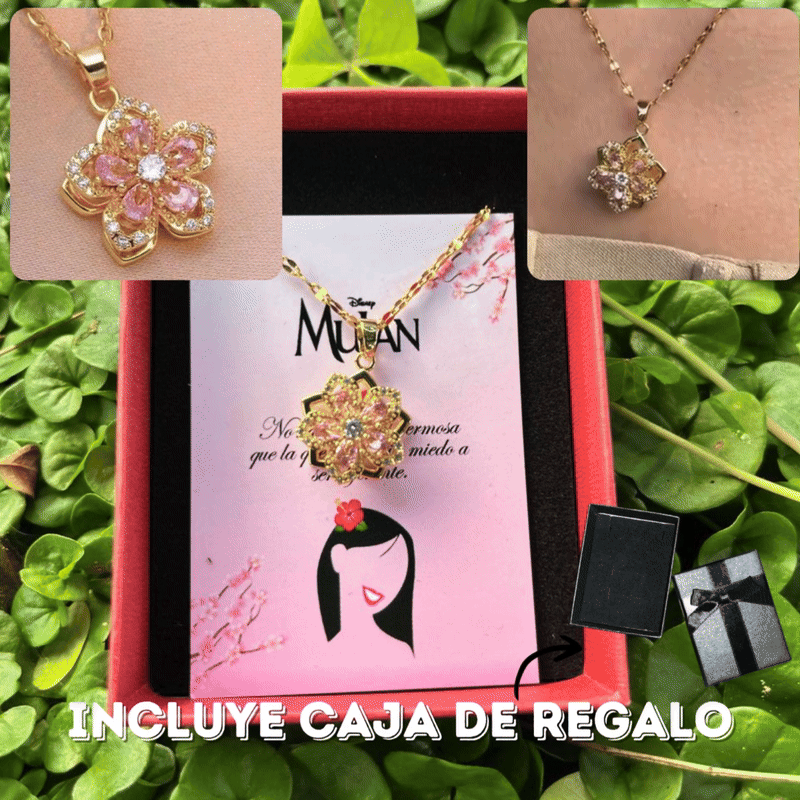 Miniatura 9 de Collar Princesa Mulan FLOR +CAJAREG